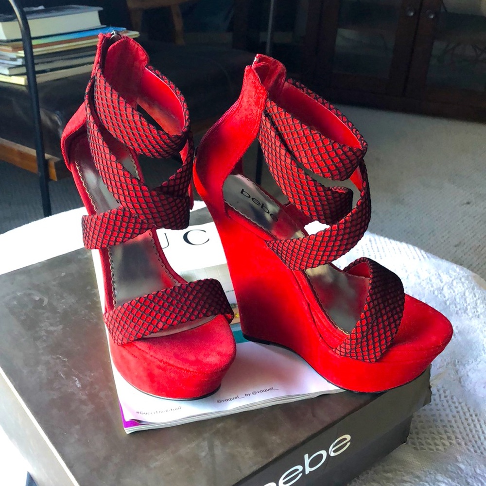 Bebe high platform shoes